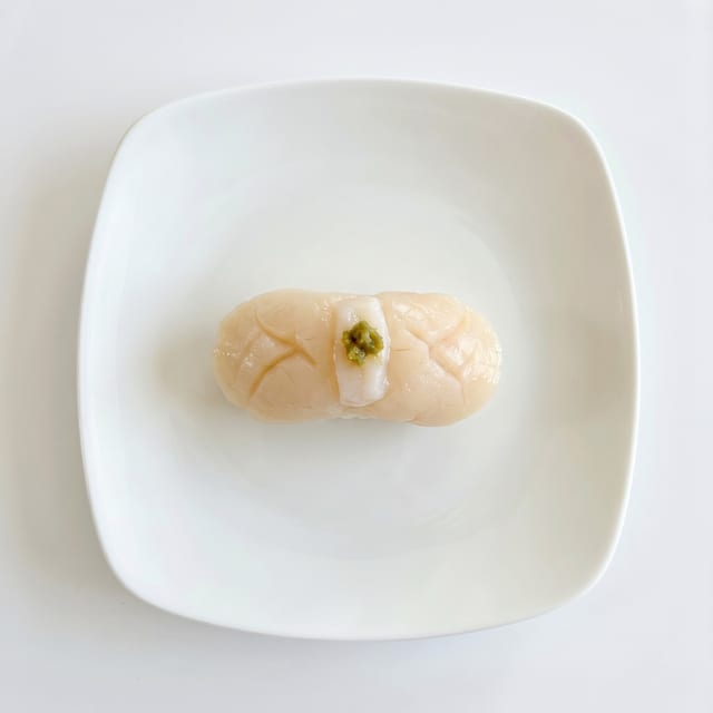 Japanese Scallop Sushi.