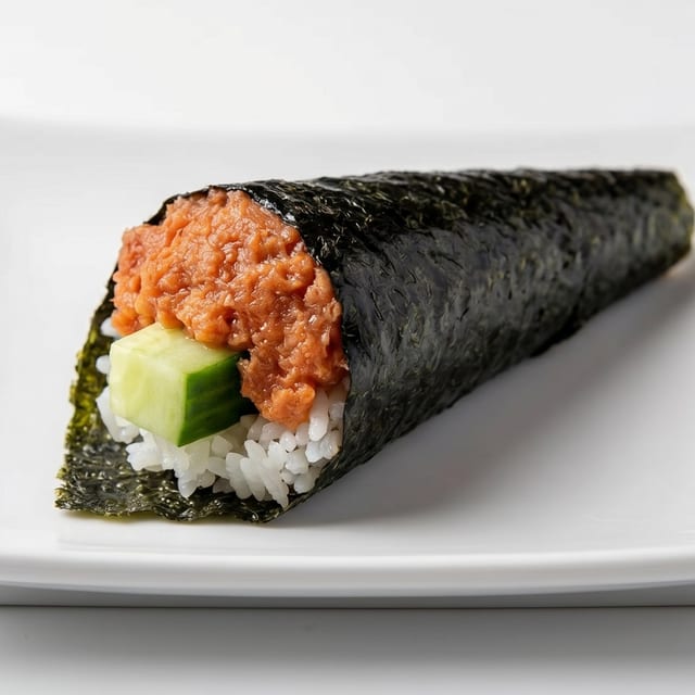 Spicy Tuna Hand Roll.