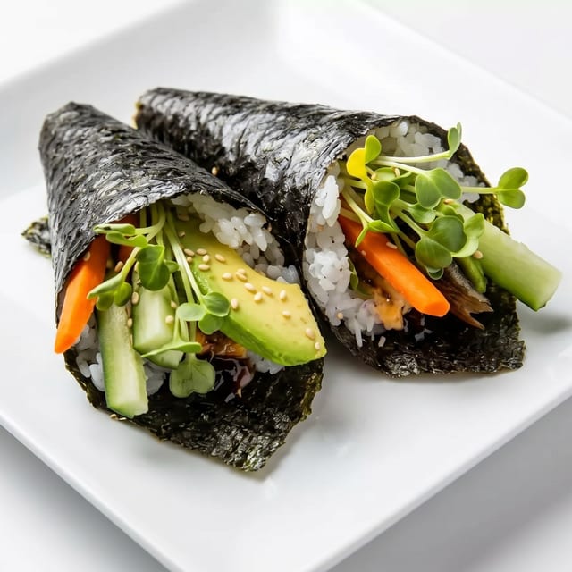 Salmon Skin Hand Roll.