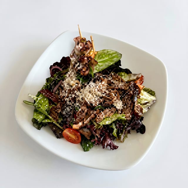 Salmon Skin Salad.
