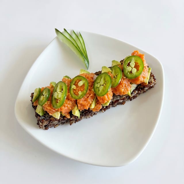 Crispy Rice with Spicy Tuna.